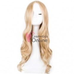 Peruca din fibra sintetica cu par lung de 75 cm ondulat Blond Deschis Mixt 911007527